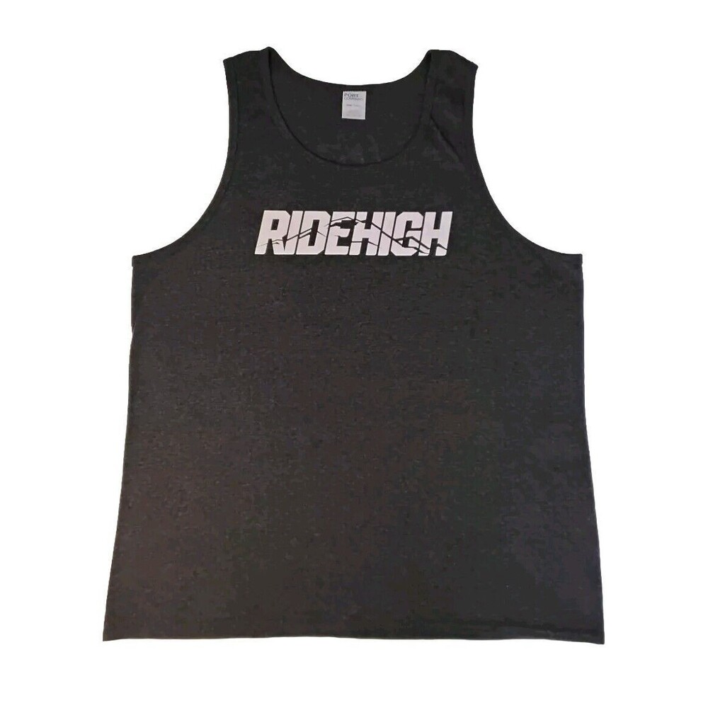 RideHigh Logo Port Company Core Cotton Tank Top XL